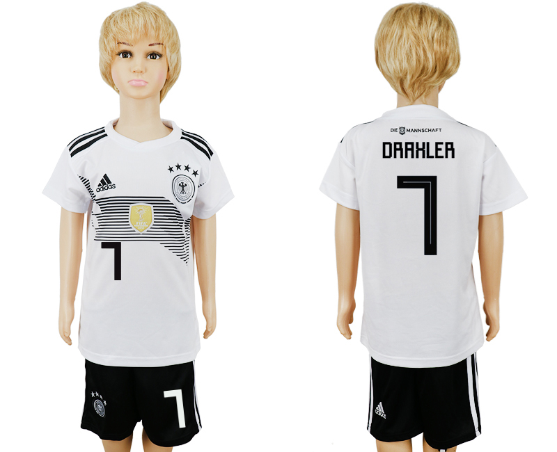 2018 World Cup Children football jersey GERMANY CHIRLDREN #7 DRA